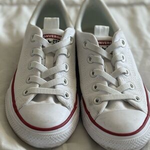 Converse Kids White and Red Sneakers